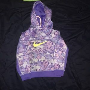Nike Purple Fitness Pull Over Therma-fit Hoodie